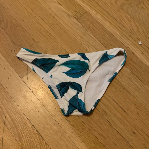 Green and white bikini bottom - Picture 1 of 1
